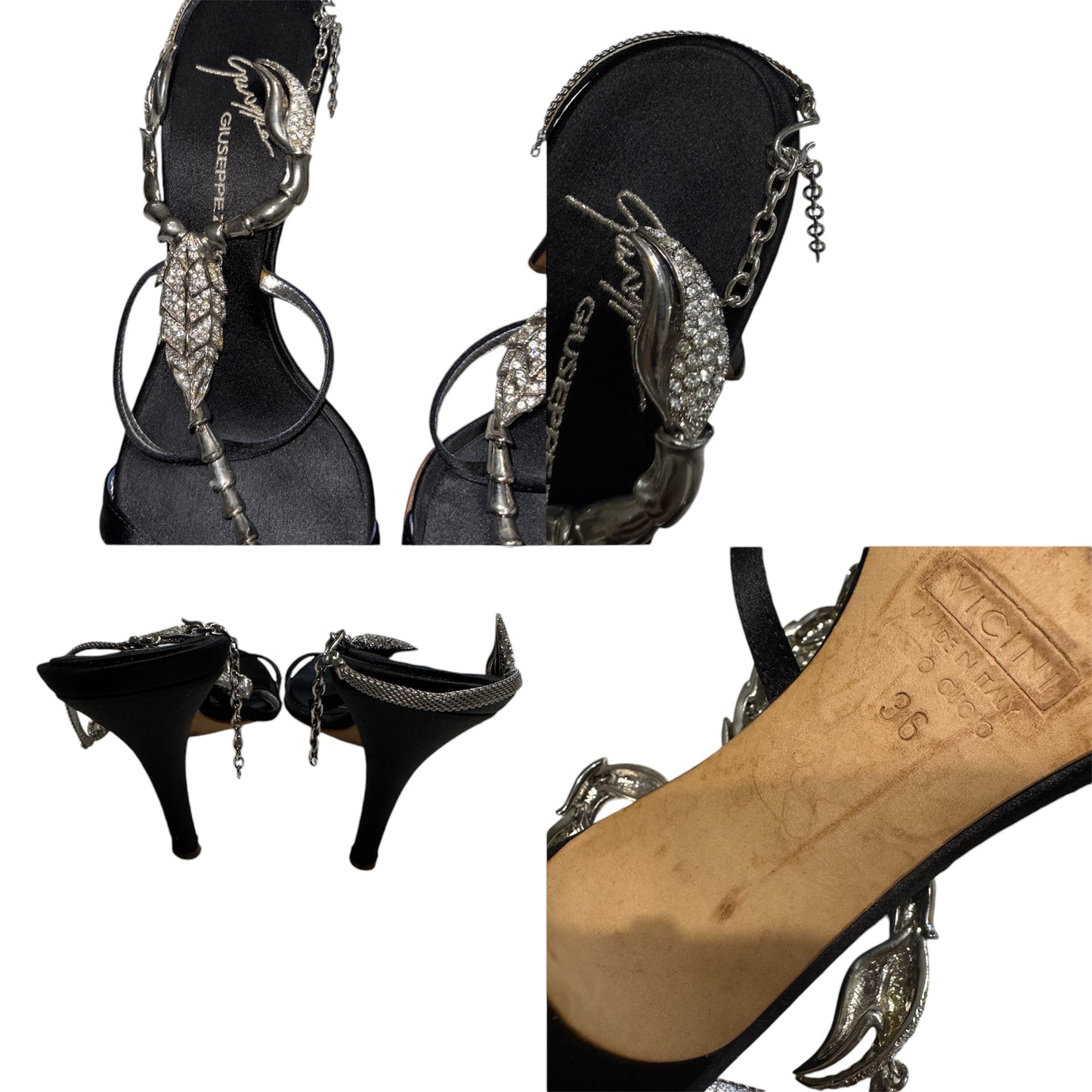 Scorpion Satin Sandals by Zanotti (36)