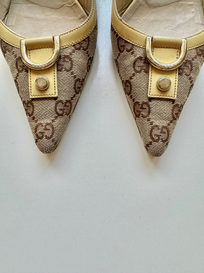 Gucci Slingback monogram 38.5