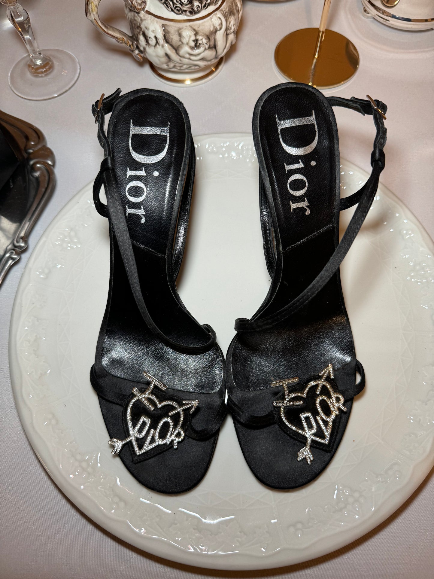 "I love Dior" Strappy Heels 37.5