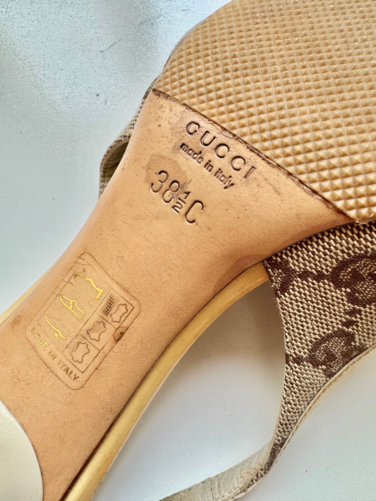 Gucci Slingback monogram 38.5