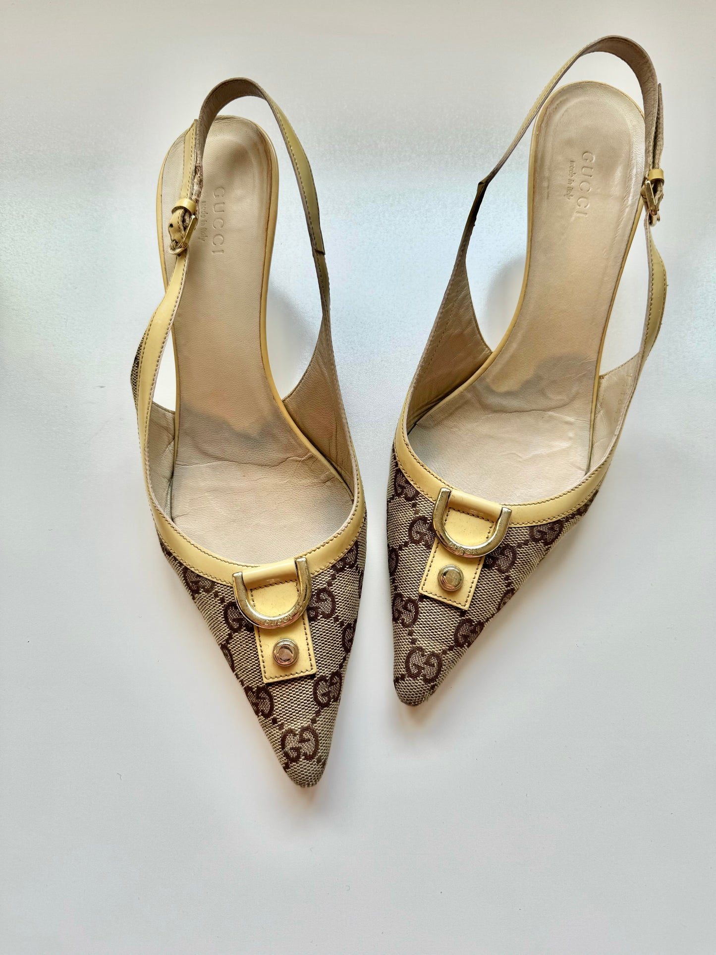 Gucci Slingback monogram 38.5