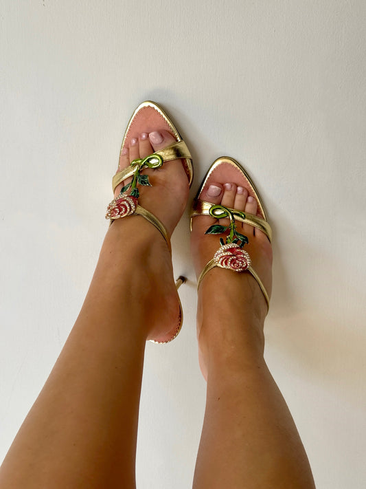 Le Silla Roses Sandals (40)