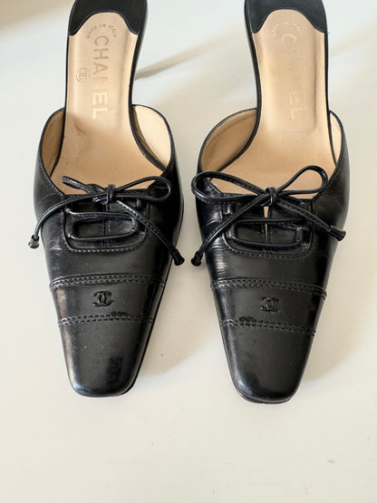 Chanel Black Mules (36)