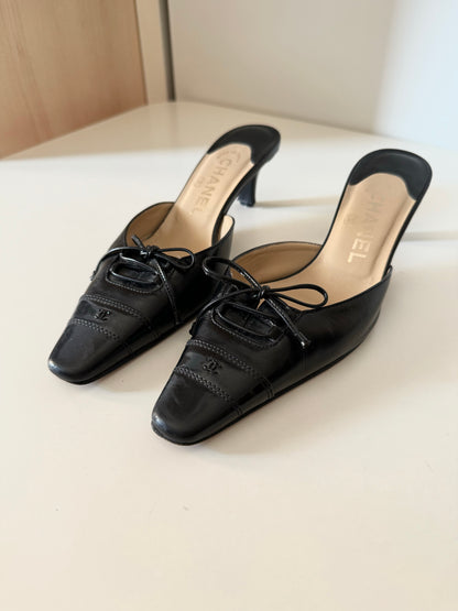 Chanel Black Mules (36)