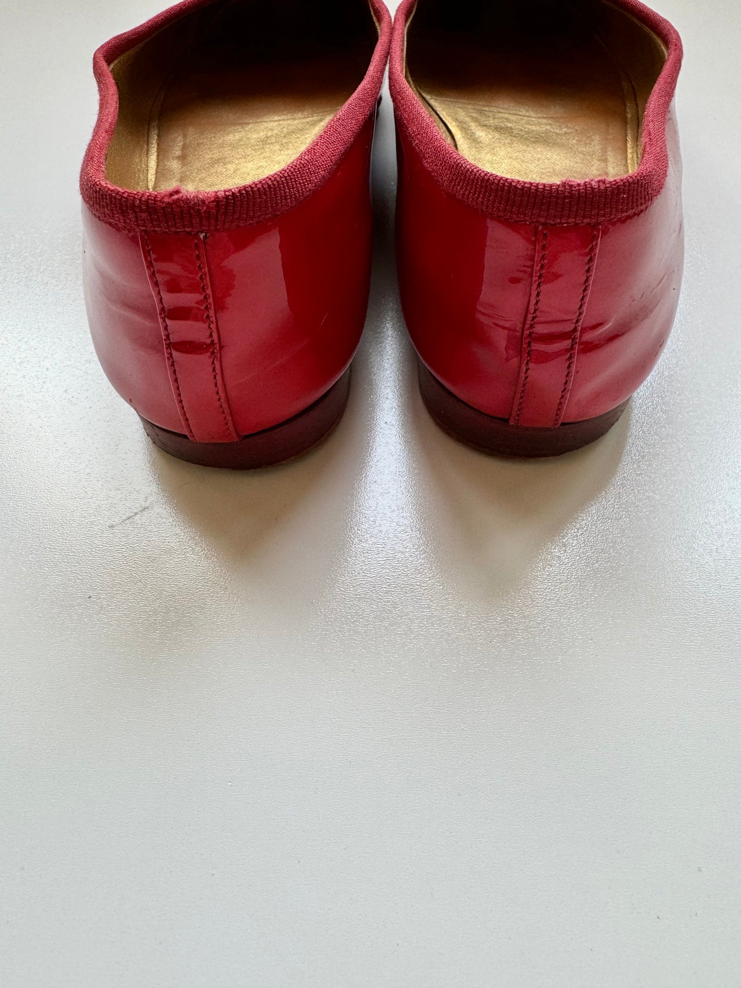 Chanel Red Ballerinas 36.5