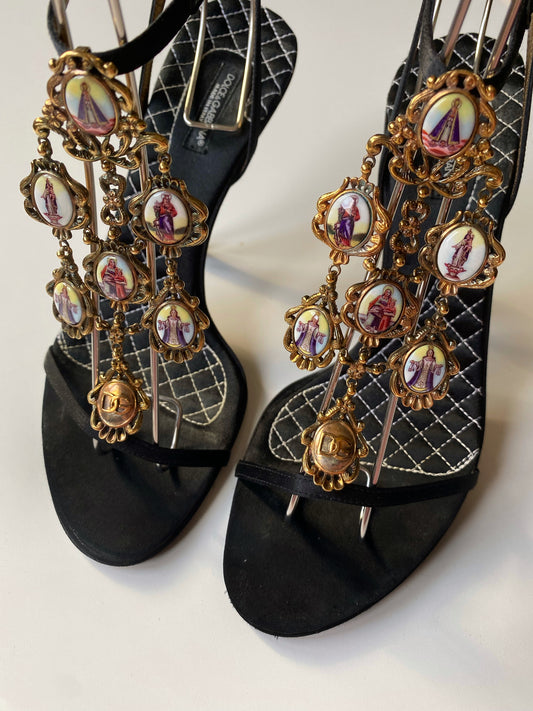 Dolce&Gabbana Virgin Mary Sandals 37.5