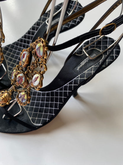 Dolce&Gabbana Virgin Mary Sandals 37.5